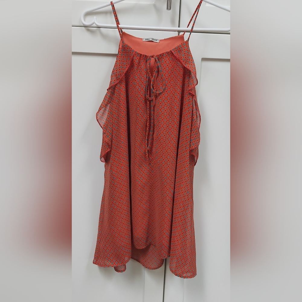 Blue Sketch lined camisole